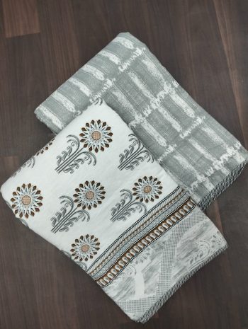 Heritage Jaipuri Penal Print Cotton Dohar Design ..!!