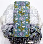 Hand Block Cotton Suit with Chiffon Dupatta