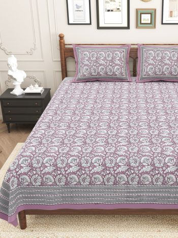 pure cotton king size bedsheet