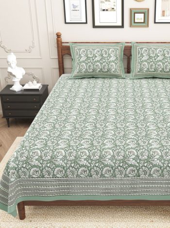 pure cotton king size bedsheet