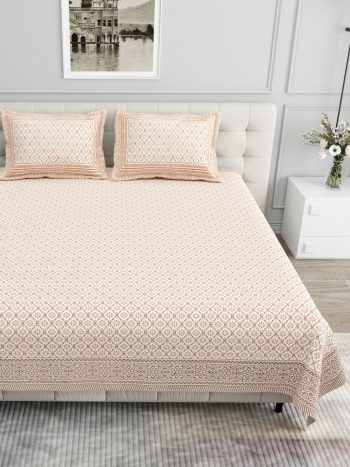 pure cotton king size bedsheet