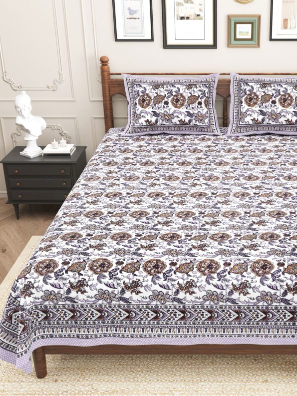 pure cotton king size bedsheet