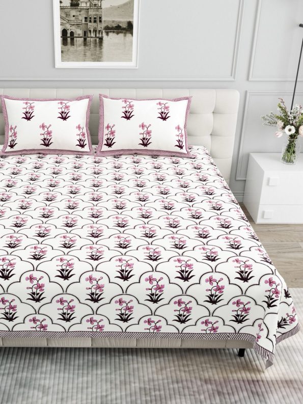 pure cotton king size bedsheet