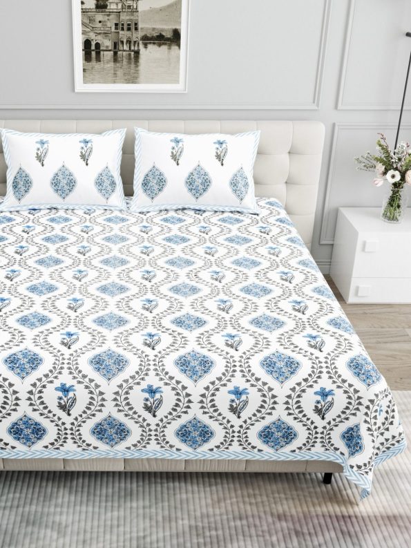 pure cotton king size bedsheet