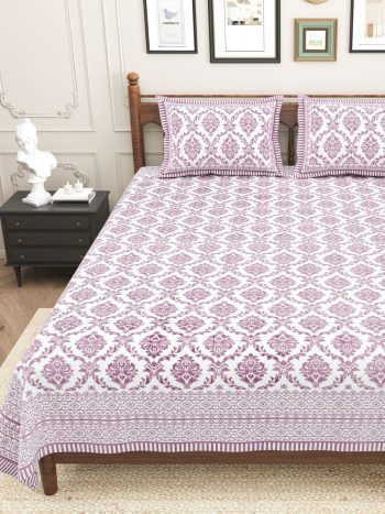 pure cotton king size bedsheet