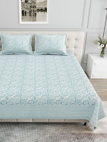 pure cotton king size bedsheet