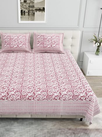pure cotton king size bedsheet