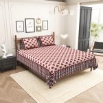 pure cotton king size bedsheet
