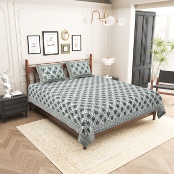 pure cotton king size bedsheet