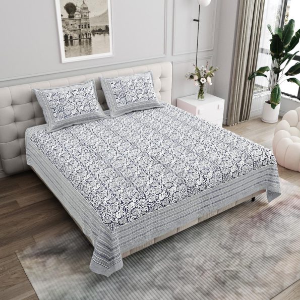 pure cotton king size bedsheet