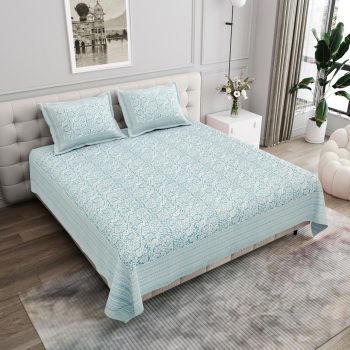 pure cotton king size bedsheet