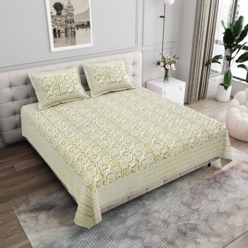 pure cotton king size bedsheet