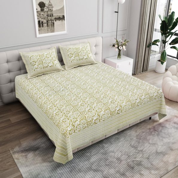 pure cotton king size bedsheet