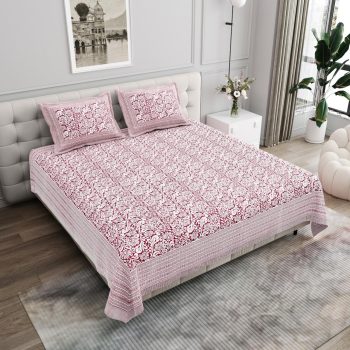 pure cotton king size bedsheet