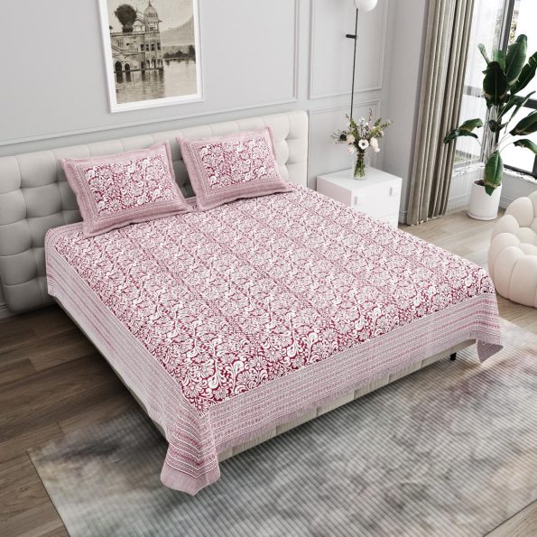 pure cotton king size bedsheet