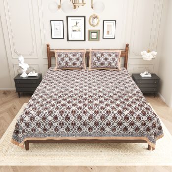 pure cotton king size bedsheet