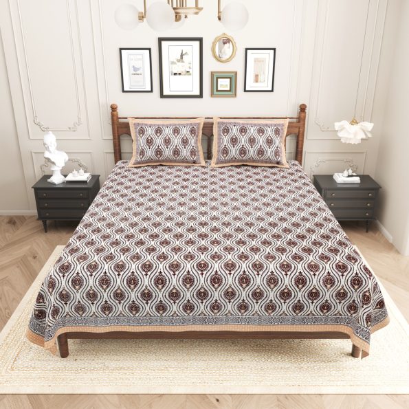 pure cotton king size bedsheet