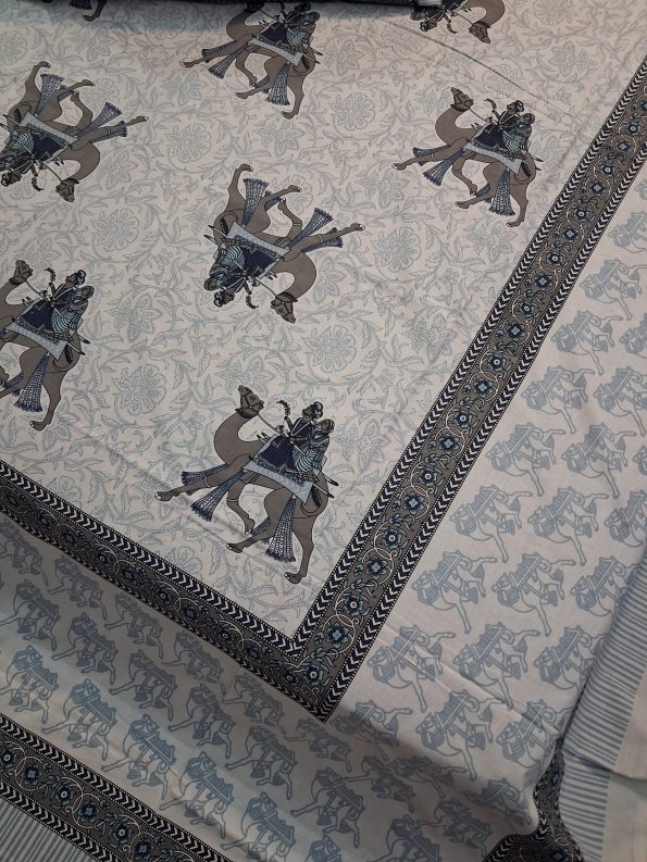 pure cotton king size bedsheet